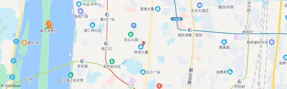 长沙义茶亭_公交站地图_长沙公交_妙搜公交查询2025