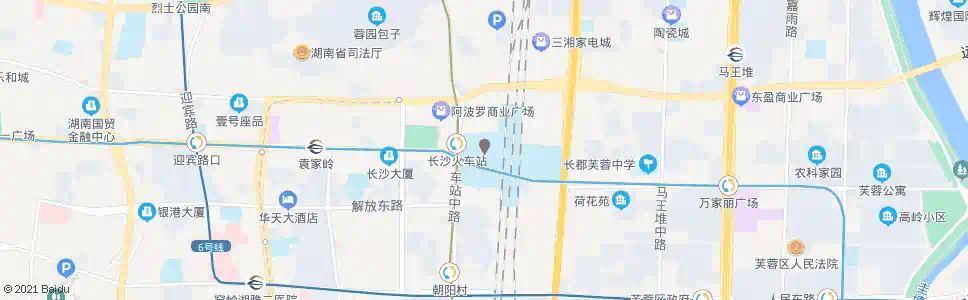 长沙长沙火车站(南坪)_公交站地图_长沙公交_妙搜公交查询2025