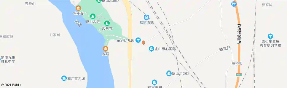 长沙昭山(三一八)_公交站地图_长沙公交_妙搜公交查询2025