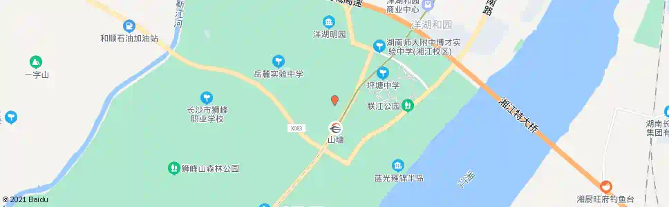 长沙洋湖街道办事处_公交站地图_长沙公交_妙搜公交查询2025