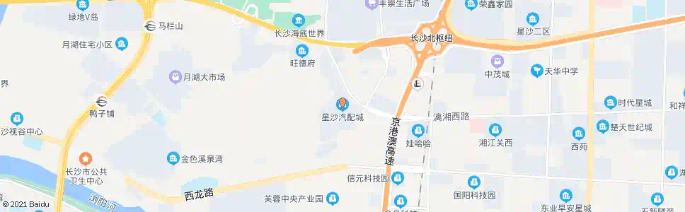 长沙星沙汽配城_公交站地图_长沙公交_妙搜公交查询2025