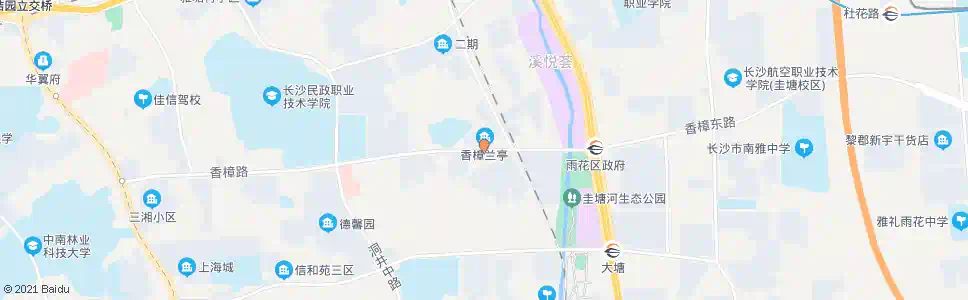 长沙藕塘坡_公交站地图_长沙公交_妙搜公交查询2025