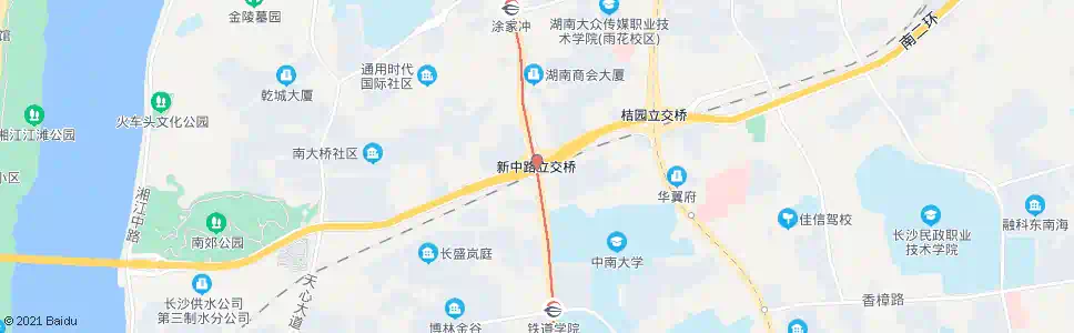 长沙芙蓉南路南路大道口_公交站地图_长沙公交_妙搜公交查询2025