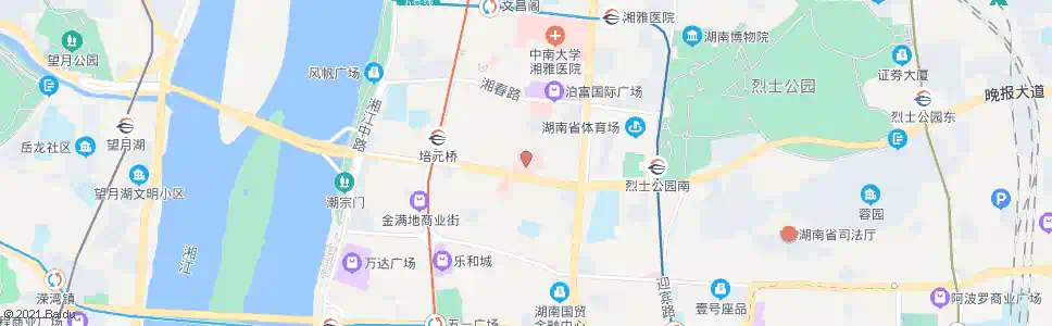 长沙市一医院_公交站地图_长沙公交_妙搜公交查询2025