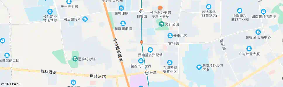 长沙文轩路东方红路口_公交站地图_长沙公交_妙搜公交查询2025