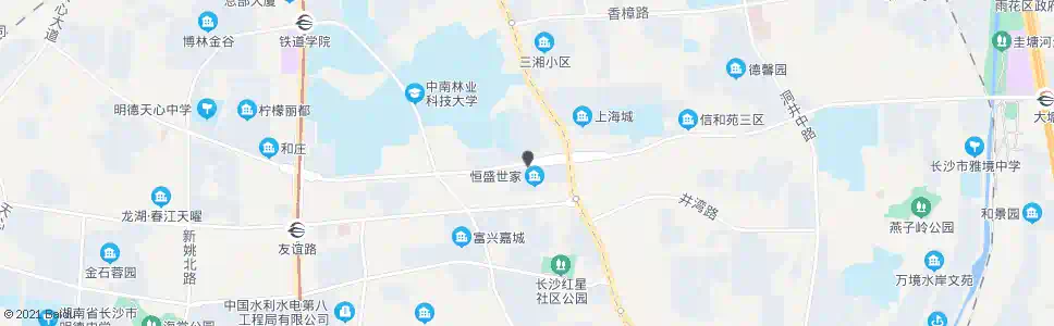 长沙木莲路韶山路口_公交站地图_长沙公交_妙搜公交查询2025