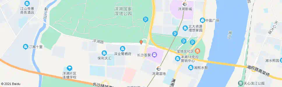 长沙坪塘大道洋湖大道口_公交站地图_长沙公交_妙搜公交查询2025