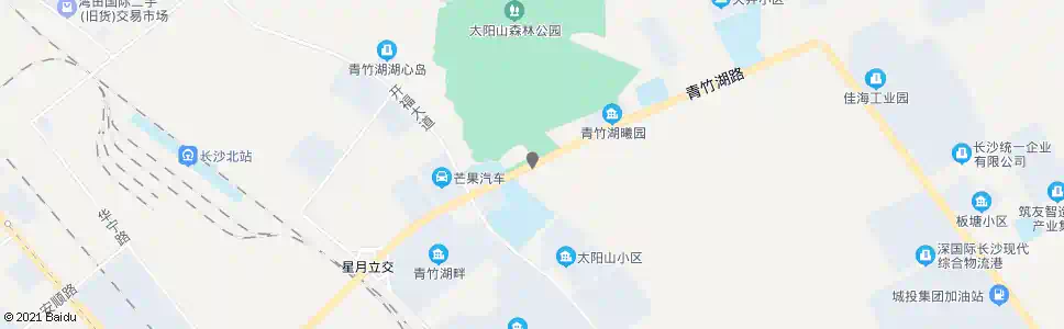 长沙青竹湖_公交站地图_长沙公交_妙搜公交查询2025