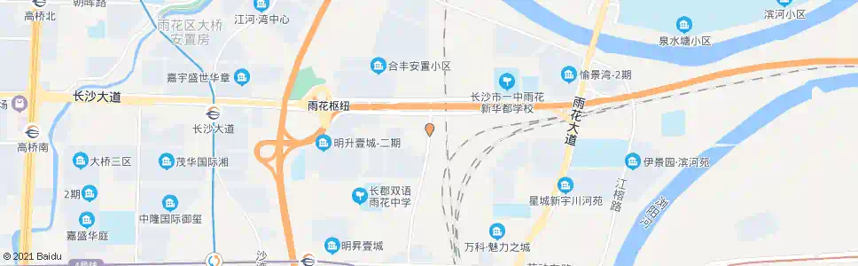 长沙花候路长沙大道口_公交站地图_长沙公交_妙搜公交查询2025