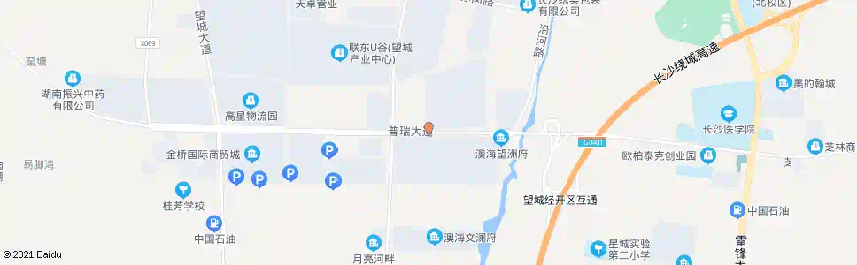 长沙普瑞路马桥河路口_公交站地图_长沙公交_妙搜公交查询2025