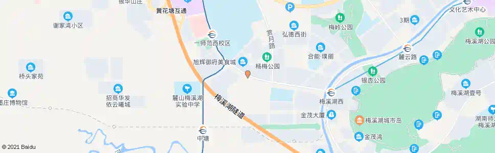 长沙梅溪湖路东方红路口_公交站地图_长沙公交_妙搜公交查询2025