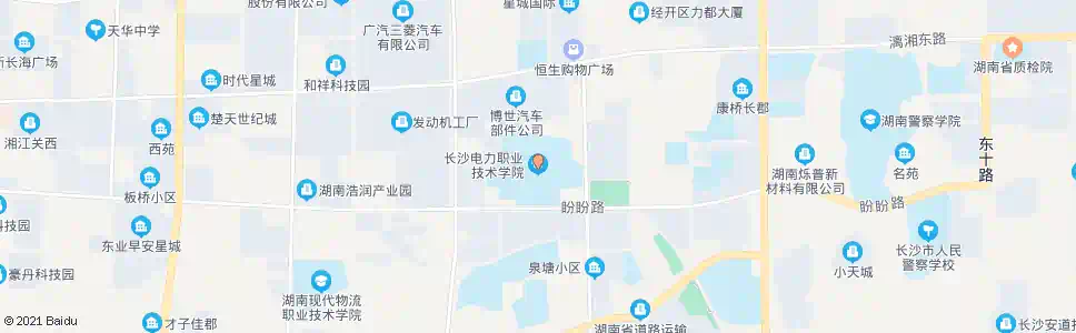 长沙电力职院东_公交站地图_长沙公交_妙搜公交查询2025