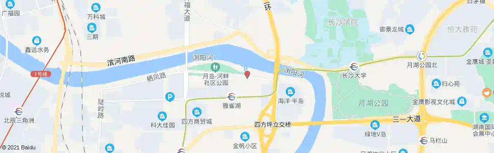 长沙德雅路口_公交站地图_长沙公交_妙搜公交查询2025