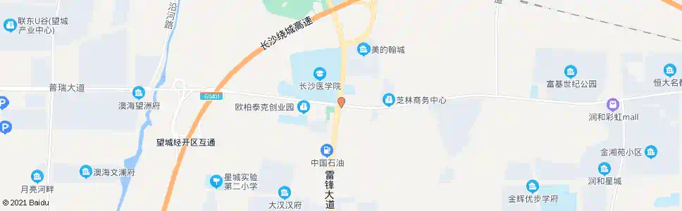 长沙长沙医学院(南)_公交站地图_长沙公交_妙搜公交查询2025