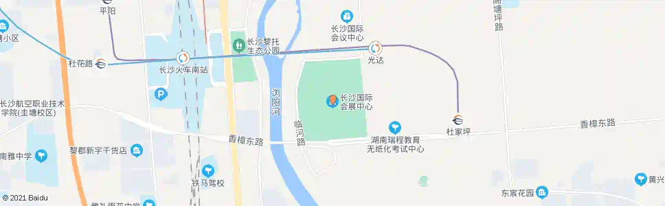 长沙长沙国际会展中心_公交站地图_长沙公交_妙搜公交查询2025