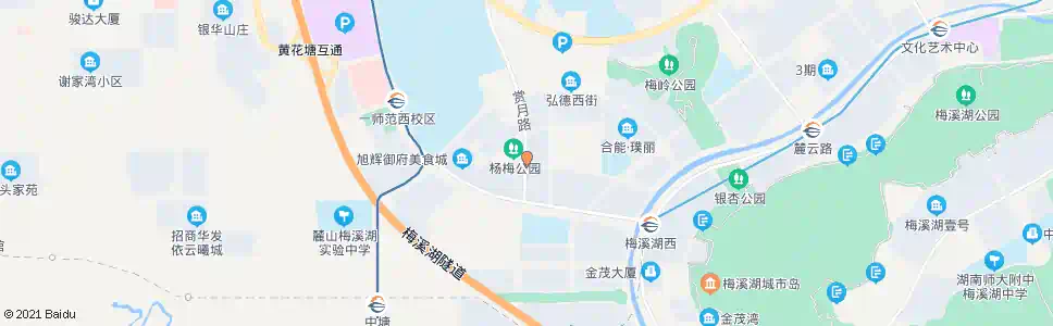 长沙赏月路踏雪路口_公交站地图_长沙公交_妙搜公交查询2025