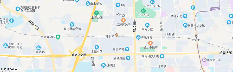 长沙杜鹃路谷丰南路口_公交站地图_长沙公交_妙搜公交查询2025
