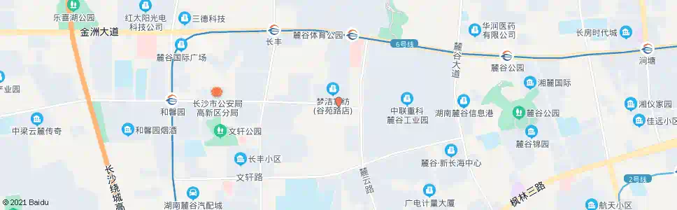 长沙梦洁麓谷工业园_公交站地图_长沙公交_妙搜公交查询2025