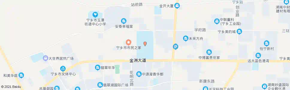 长沙宁乡一中(北)_公交站地图_长沙公交_妙搜公交查询2025