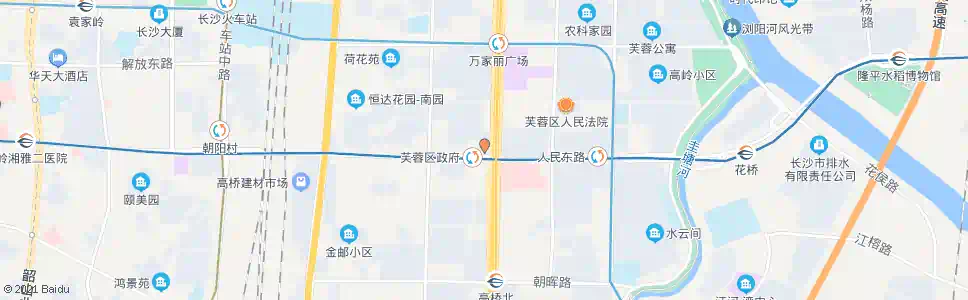 长沙芙蓉区政府_公交站地图_长沙公交_妙搜公交查询2025