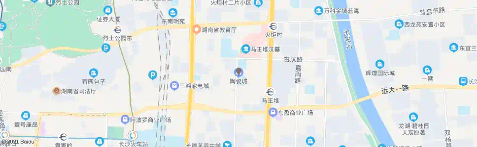 长沙陶瓷城_公交站地图_长沙公交_妙搜公交查询2025