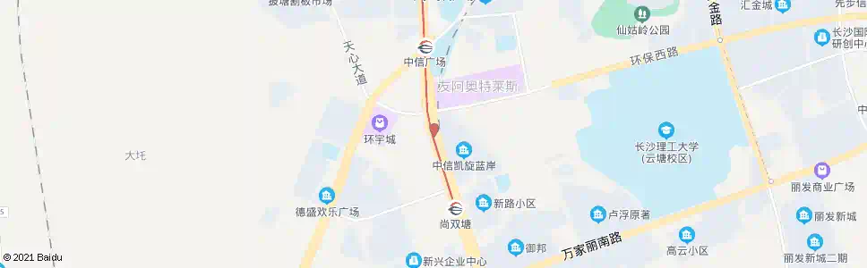 长沙芙蓉南路环保大道口_公交站地图_长沙公交_妙搜公交查询2025