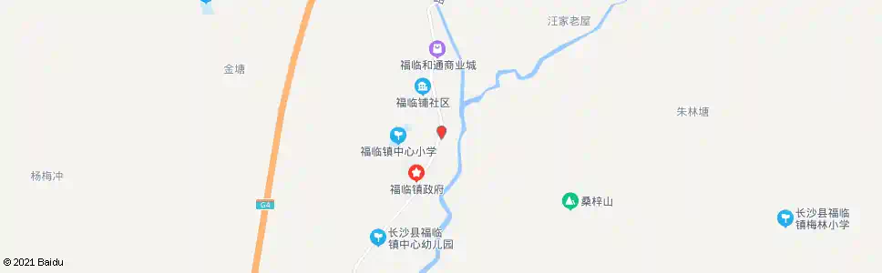 长沙福临邮政所_公交站地图_长沙公交_妙搜公交查询2025