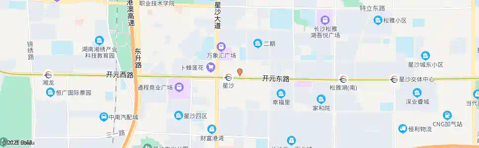长沙星沙医院(泉塘分院)_公交站地图_长沙公交_妙搜公交查询2025