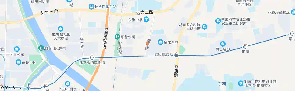 长沙望雷路人民东路口_公交站地图_长沙公交_妙搜公交查询2025