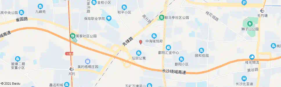 长沙湘核勘院_公交站地图_长沙公交_妙搜公交查询2025