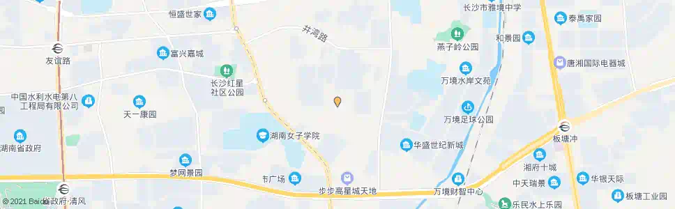 长沙雨花区干休所_公交站地图_长沙公交_妙搜公交查询2025