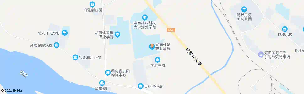 长沙外贸职院_公交站地图_长沙公交_妙搜公交查询2025