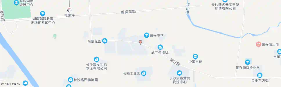 长沙黄兴镇政府_公交站地图_长沙公交_妙搜公交查询2025