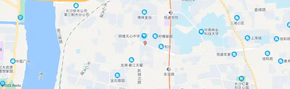长沙明德天心中学_公交站地图_长沙公交_妙搜公交查询2025