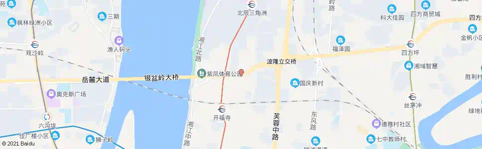 长沙华夏路口_公交站地图_长沙公交_妙搜公交查询2025