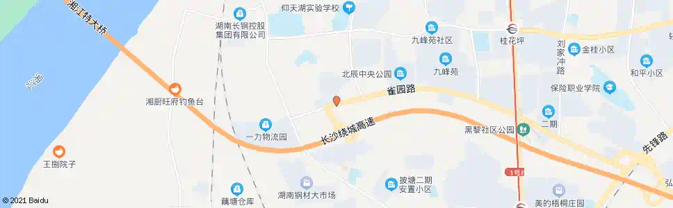长沙黑梨路枫山路口_公交站地图_长沙公交_妙搜公交查询2025