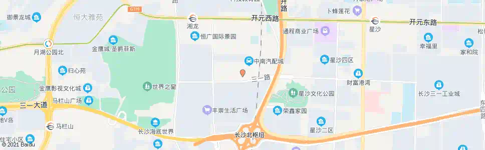 长沙二手车市场_公交站地图_长沙公交_妙搜公交查询2025