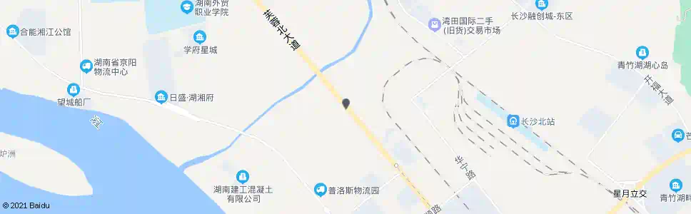 长沙沙河大桥南_公交站地图_长沙公交_妙搜公交查询2025