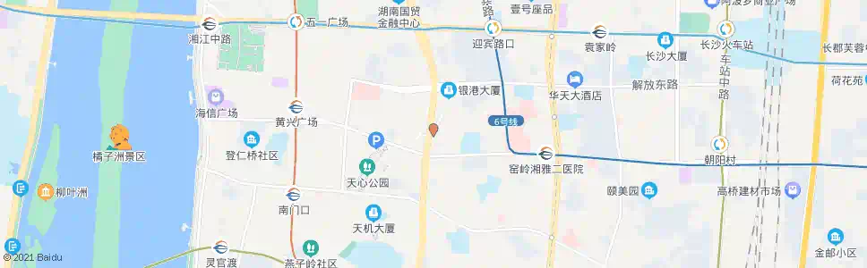 长沙千思装饰(识字岭)_公交站地图_长沙公交_妙搜公交查询2025