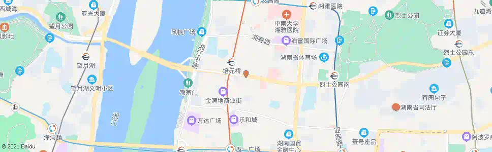 长沙巡道街_公交站地图_长沙公交_妙搜公交查询2025