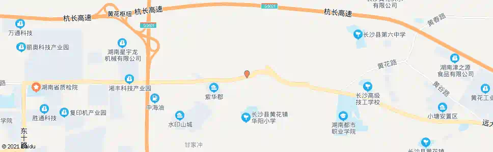 长沙观山村_公交站地图_长沙公交_妙搜公交查询2025