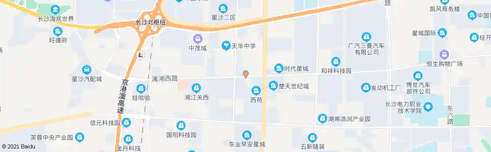 长沙可口可乐(南)_公交站地图_长沙公交_妙搜公交查询2025