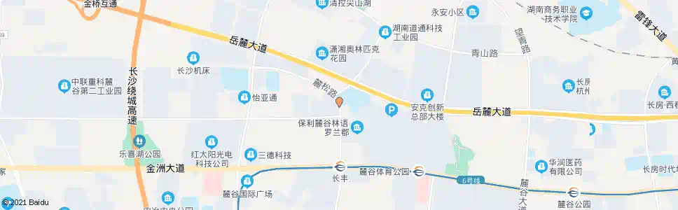 长沙麓松路林语路口_公交站地图_长沙公交_妙搜公交查询2025