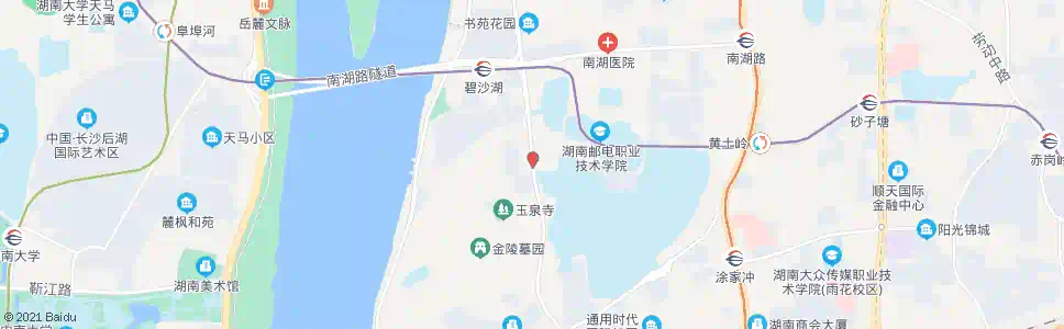 长沙玉泉寺_公交站地图_长沙公交_妙搜公交查询2025