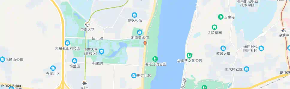 长沙靳江路口_公交站地图_长沙公交_妙搜公交查询2025
