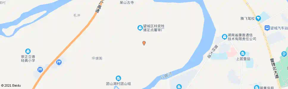 长沙团山重建地_公交站地图_长沙公交_妙搜公交查询2025
