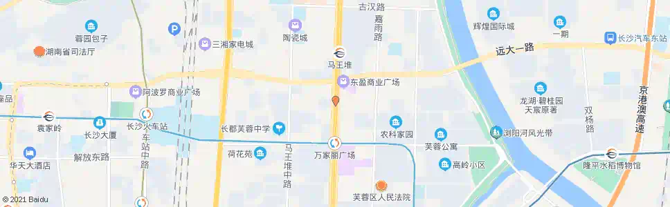 长沙远大路口_公交站地图_长沙公交_妙搜公交查询2025