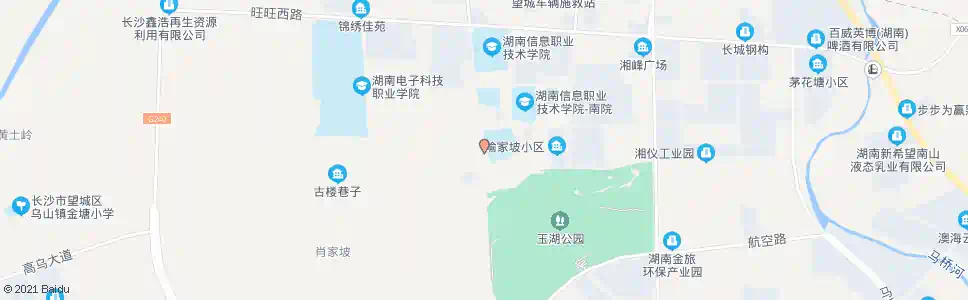 长沙高塘岭镇中学_公交站地图_长沙公交_妙搜公交查询2025