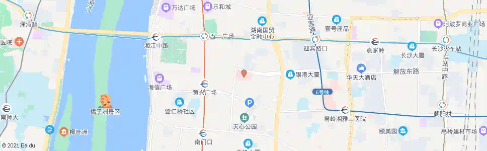 长沙人民医院_公交站地图_长沙公交_妙搜公交查询2025