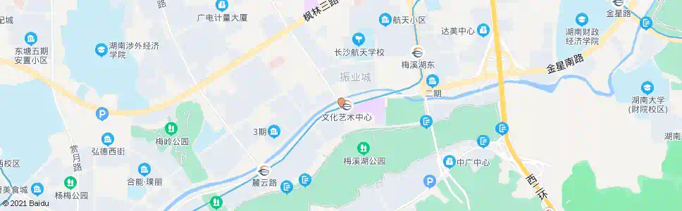 长沙梅溪湖连湖一路口_公交站地图_长沙公交_妙搜公交查询2025